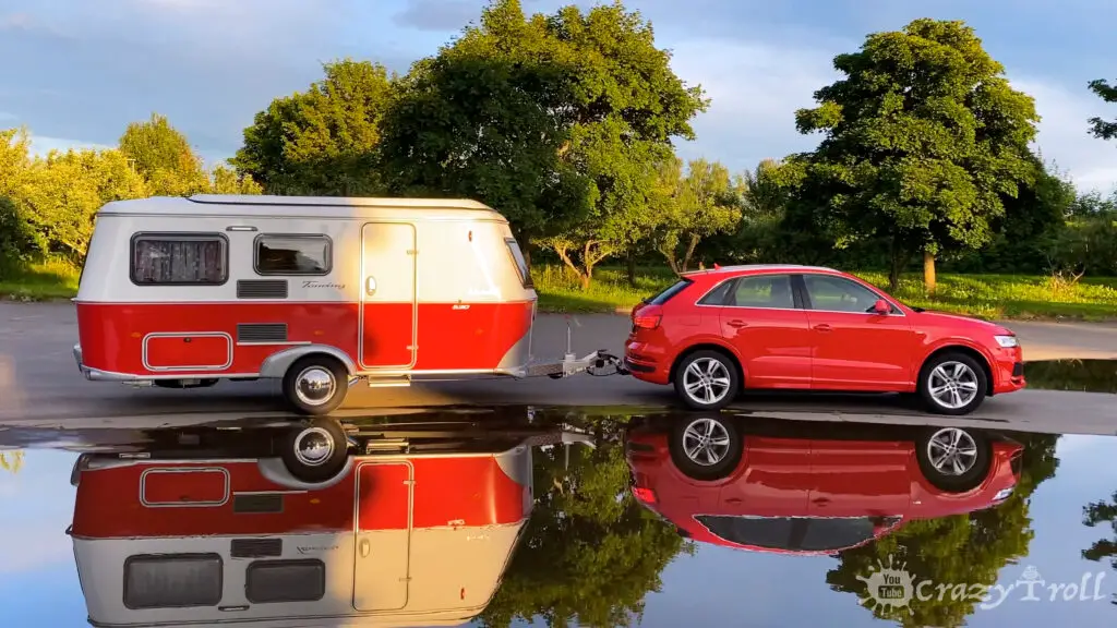 Eriba Troll 530 Rockabilly caravan in the road trip to Hamar in 2020.