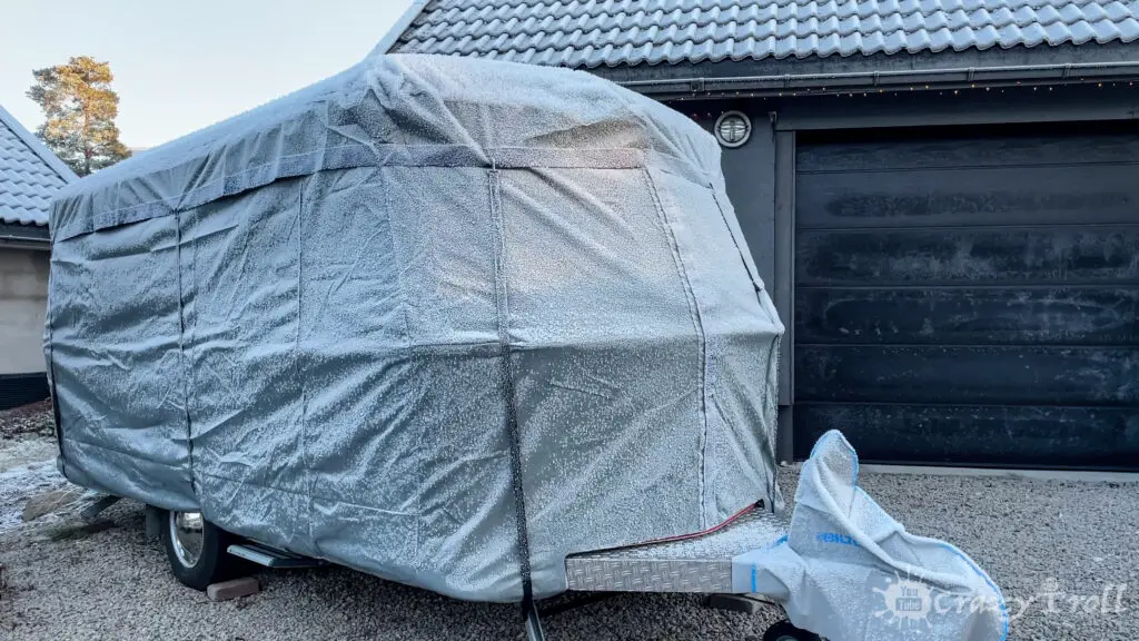 Eriba caravan covers protecting against frost and moisture