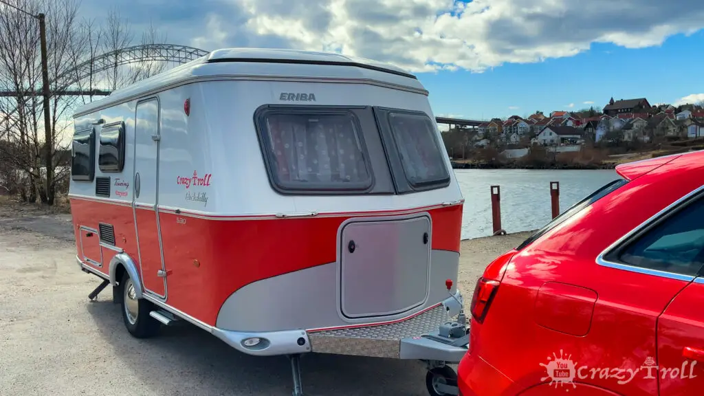 Brilliant exterior of Eriba caravan with use of principles of aerodynamic.