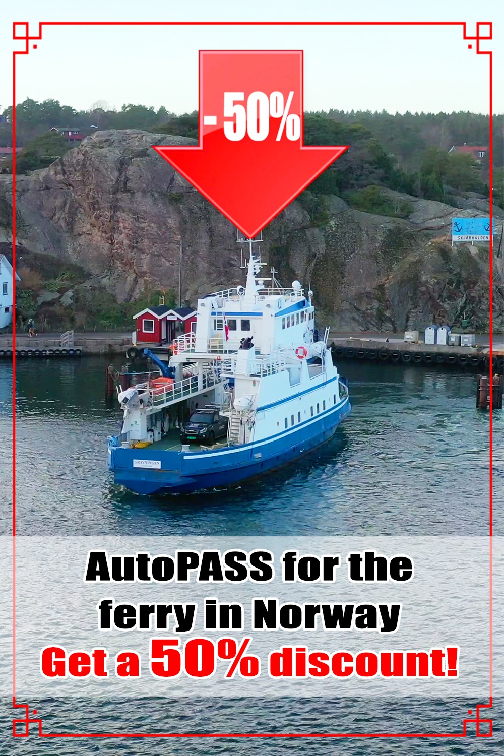 AutoPASS For The Ferry In Norway - Get A 50% Discount!