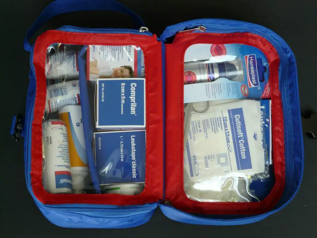 First-Aid Kit for road trip