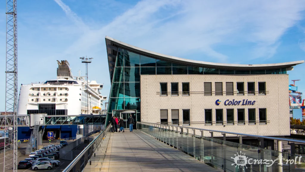 Color Line ferry at Kiel terminal in Germany