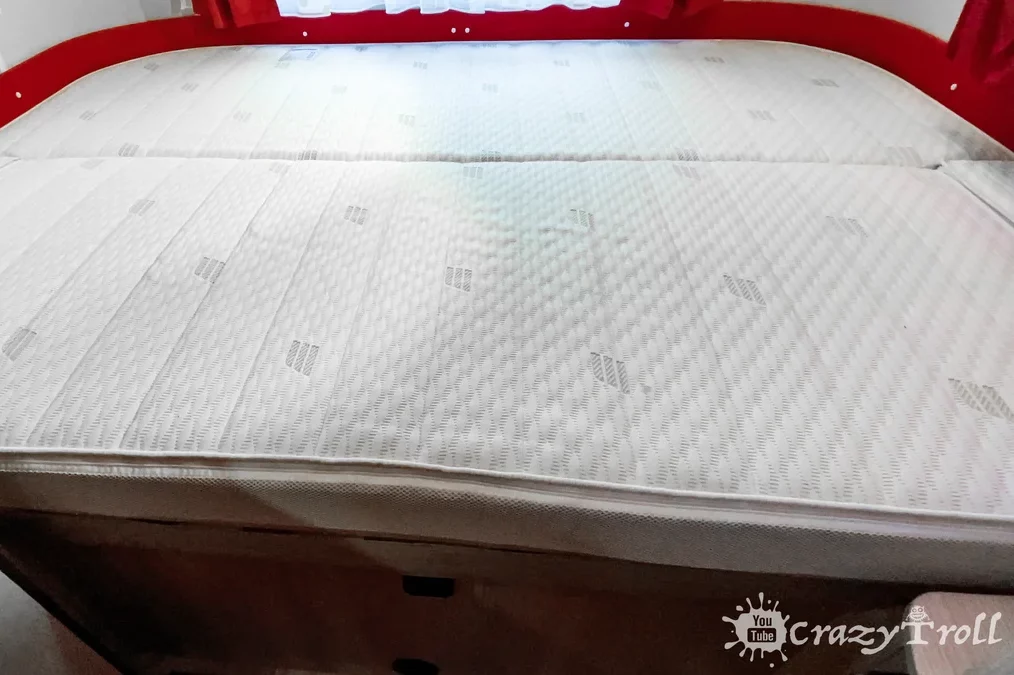 How can I make my caravan bed more comfortable