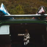Pop-Up Camper with Roof Rack for kayaks