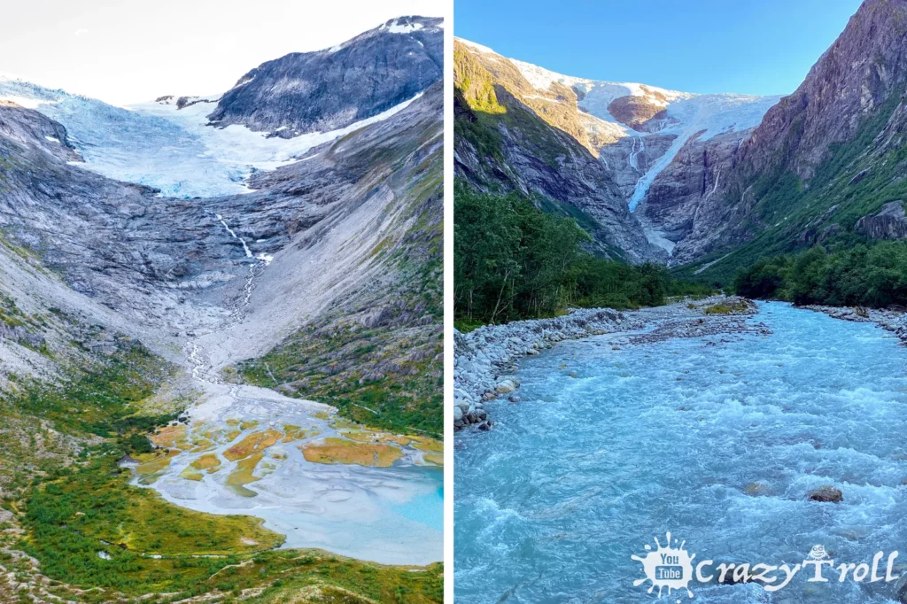 7 Days Norway Road Trip Itinerary - Jostedalsbreen glacier. Two great options to choose from: Bødalsbreen or Kjenndalsbreen